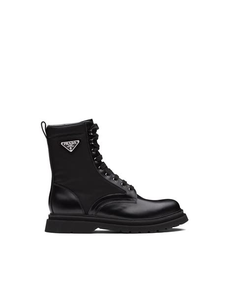 prada mini combat boots|prada genuine leather boots.